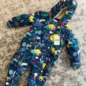 Boden 3-6 months waterproof snowsuit. Brand new with tags. Never used.